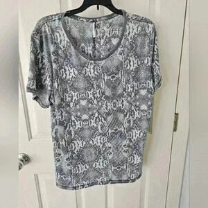 FREE PEOPLE Snake Skin Top Size M